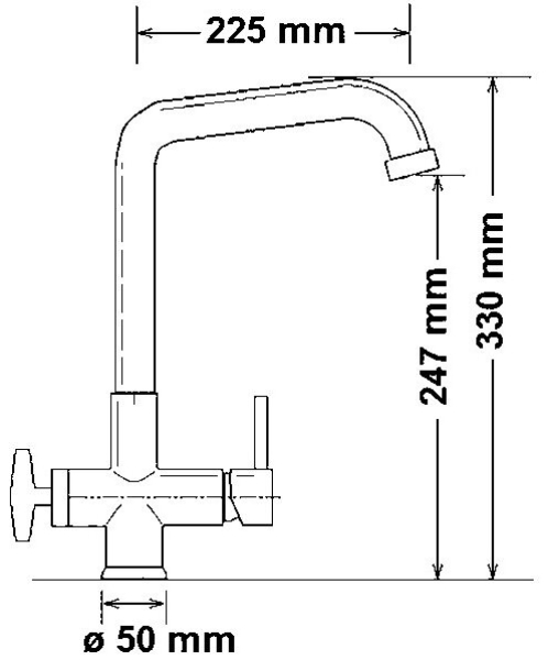 Vier-Wege-Wasserhahn 4200A